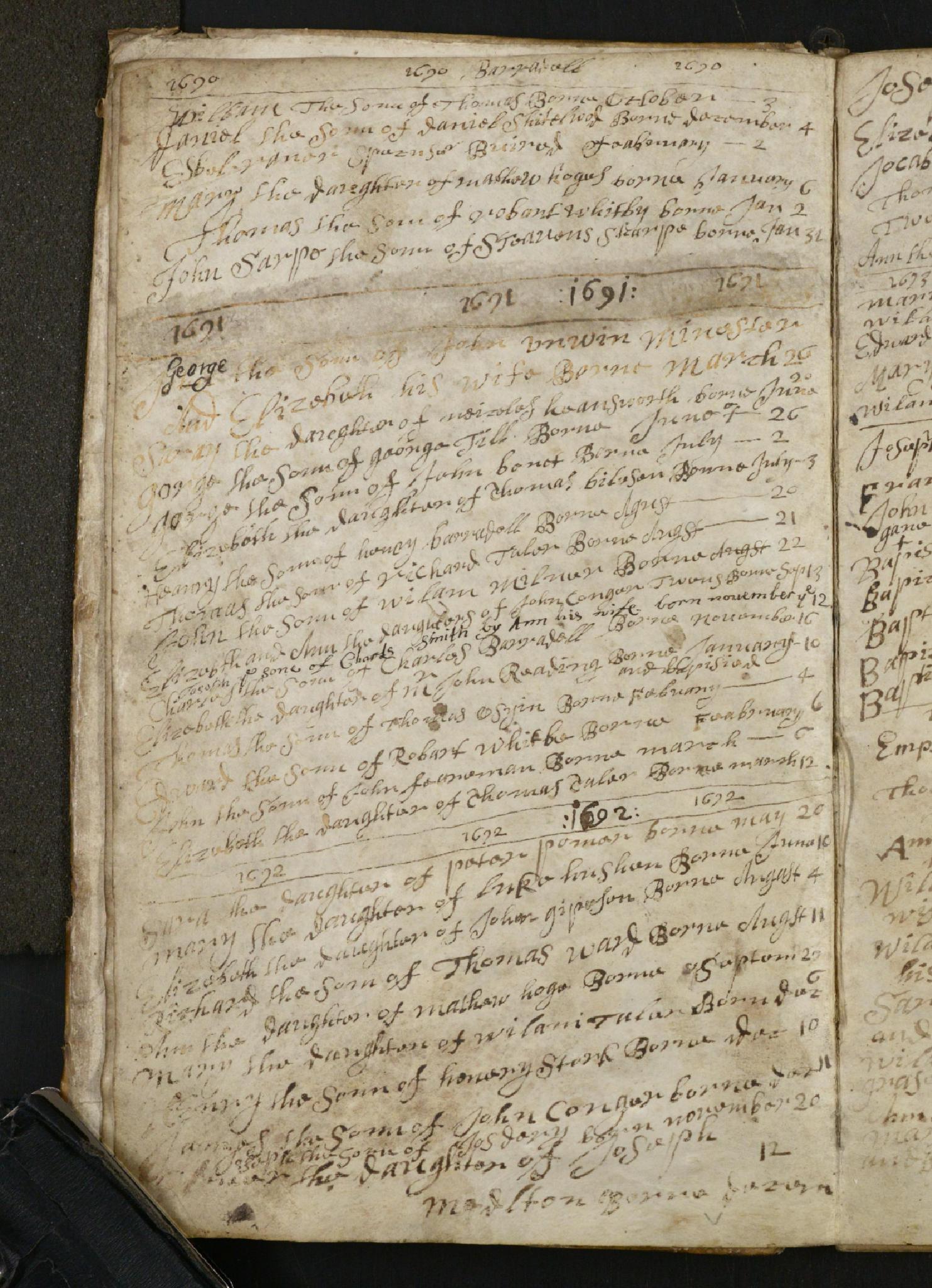 Baptism Sileby, Leicestershire, England (St. Marys) 10 Dec 1692 Henry Stirke