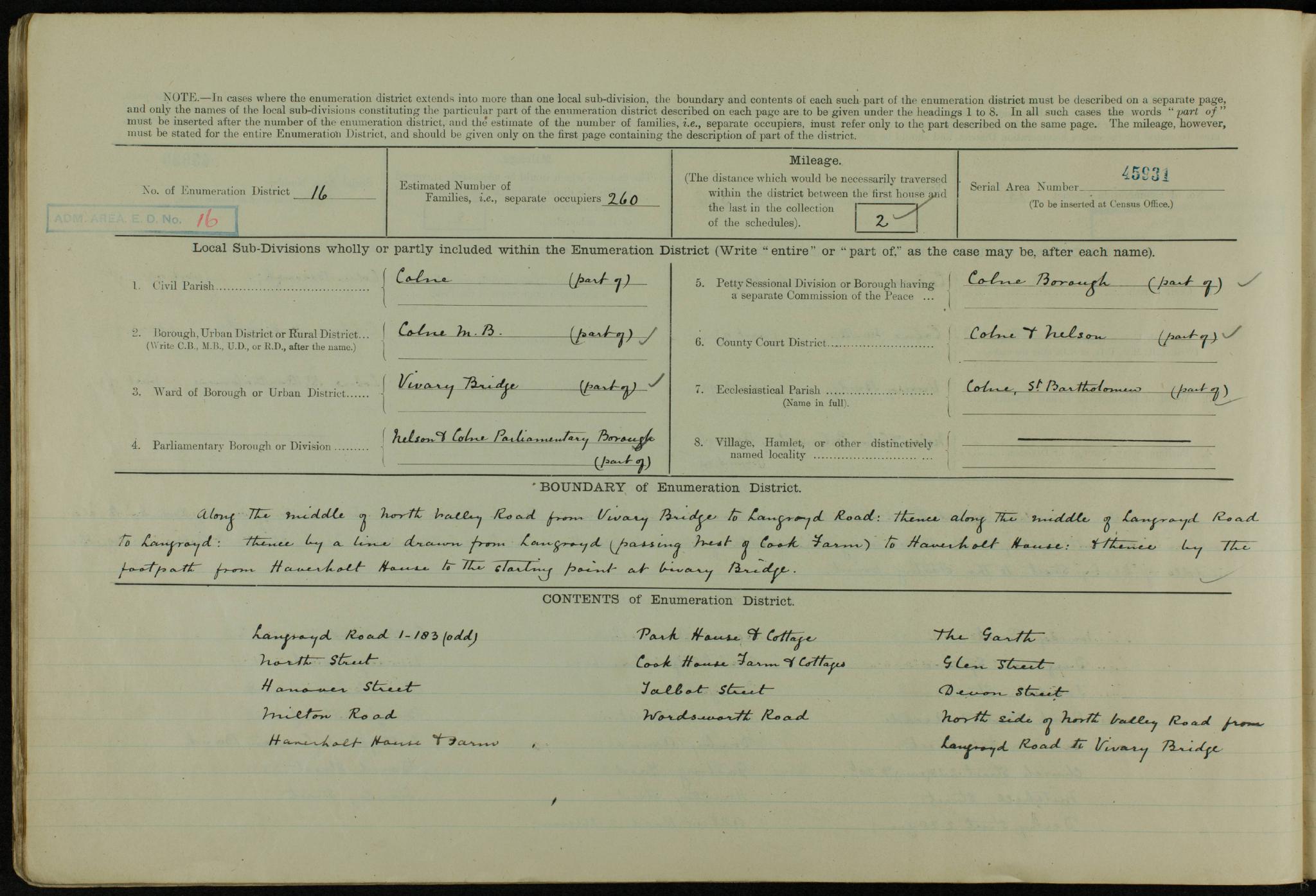 Census England 1921 RG15-20294 RD-472 SD-5 ED-16 SN-101